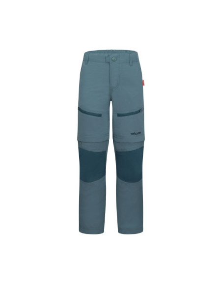 Spodnie zapinane na zamek dziecięce dla chłopca/dziewczynki trollkids kids nordfjord zip-off pants teal (852-326)