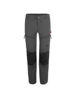 Spodnie zapinane na zamek dziecięce dla chłopca/dziewczynki trollkids kids nordfjord zip-off pants anthracite (852-602)