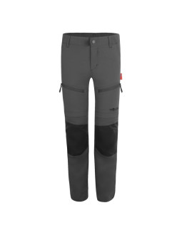 Spodnie zapinane na zamek dziecięce dla chłopca/dziewczynki trollkids kids nordfjord zip-off pants slim fit anthracite (853-602)
