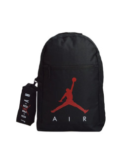 Plecak szkolny air jordan school pencil case backpack black + piórnik - 9b0503-023