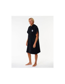 Ponczo rip curl logo hooded towel czarny 2