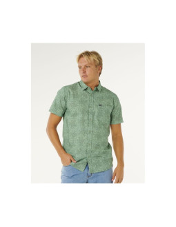 Koszula męska rip curl hypno micro s/s shirt zielona