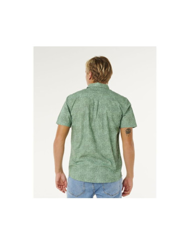 Koszula męska rip curl hypno micro s/s shirt zielona