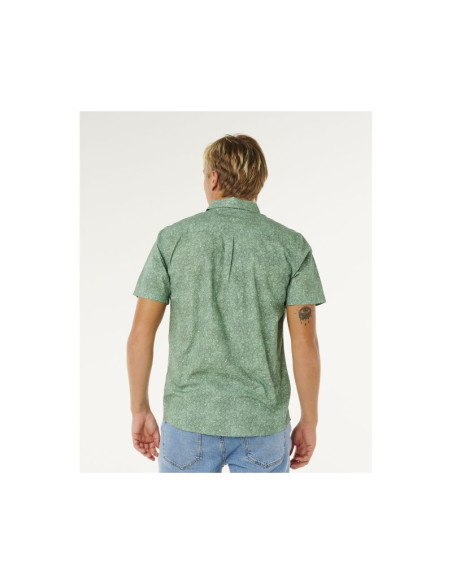 Koszula męska rip curl hypno micro s/s shirt zielona