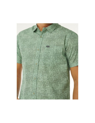Koszula męska rip curl hypno micro s/s shirt zielona
