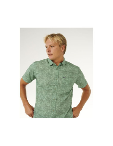 Koszula męska rip curl hypno micro s/s shirt zielona