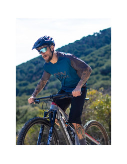 Koszulka rowerowa northwave edge jersey short sleeve - niebieski/czarny 2