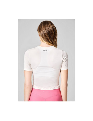 Koszulka casall delight short wrap tee biały