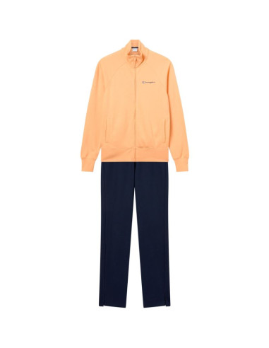 Dres damski champion full zip suit pomarańczowo-granatowy 117988 os069