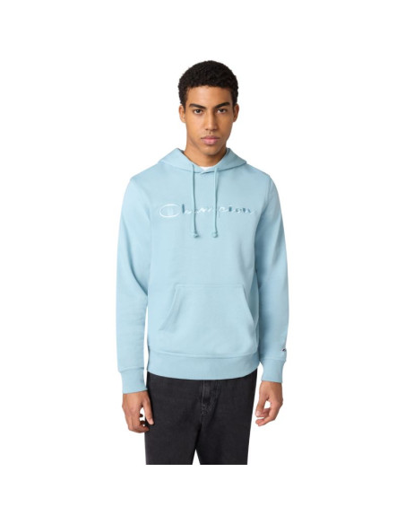 Bluza męska champion hooded sweatshirt błękitna 220782 bs221