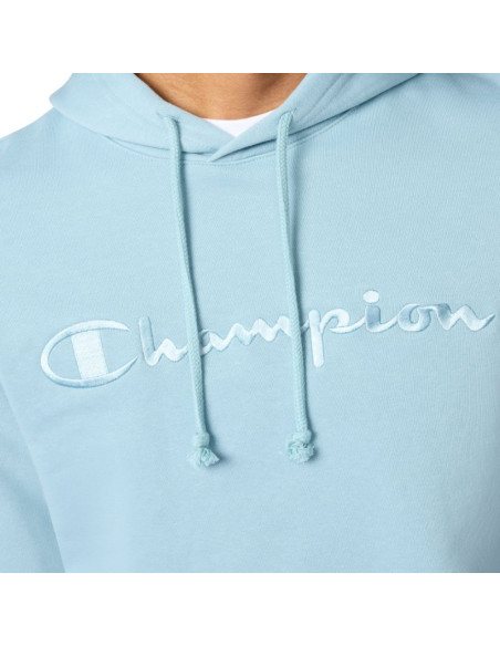 Bluza męska champion hooded sweatshirt błękitna 220782 bs221