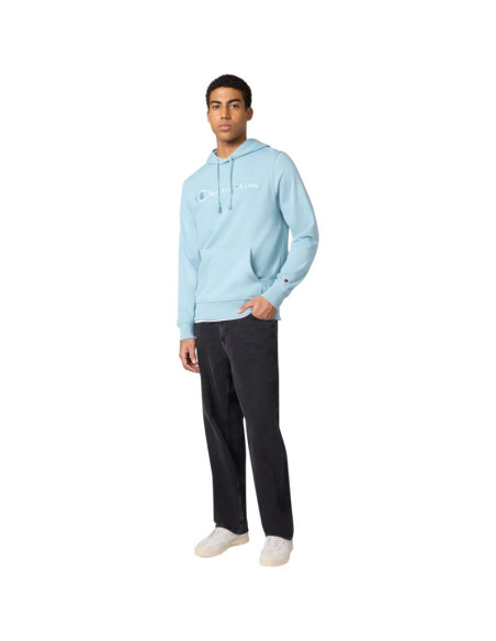 Bluza męska champion hooded sweatshirt błękitna 220782 bs221