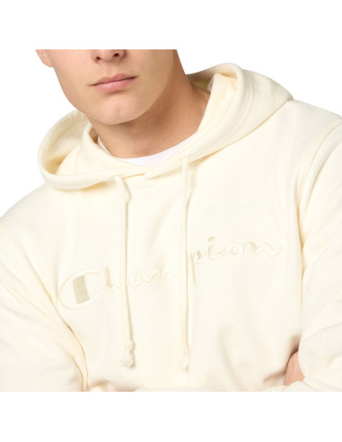 Bluza męska champion hooded sweatshirt kremowa 220782 ys084