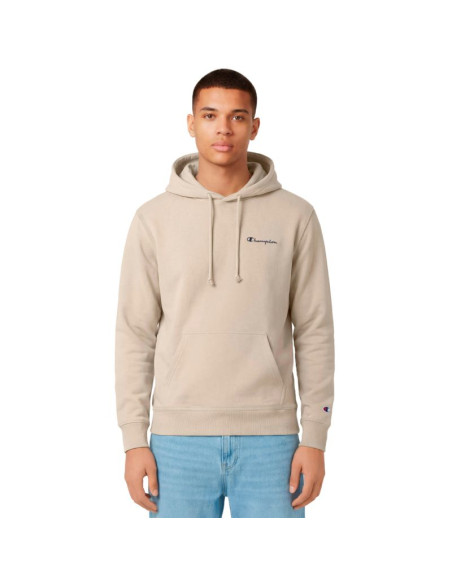 Bluza męska champion hooded sweatshirt beżowa 221791 ms041