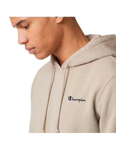 Bluza męska champion hooded sweatshirt beżowa 221791 ms041