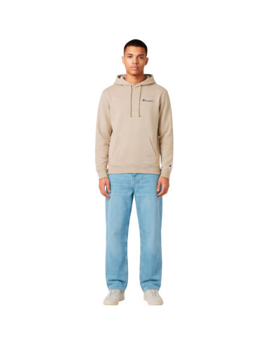 Bluza męska champion hooded sweatshirt beżowa 221791 ms041