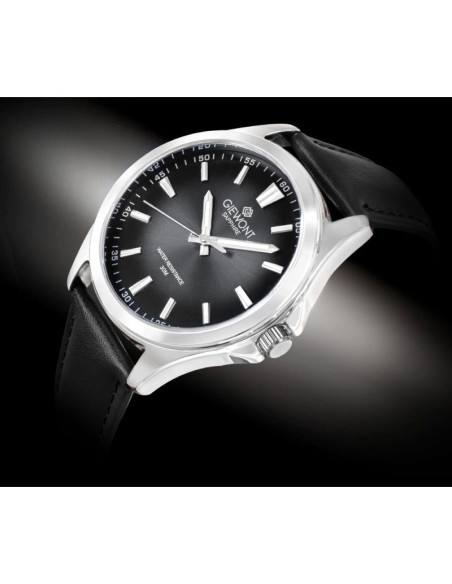 Zegarek męski giewont elegance sapphire czarny gw5160-a2