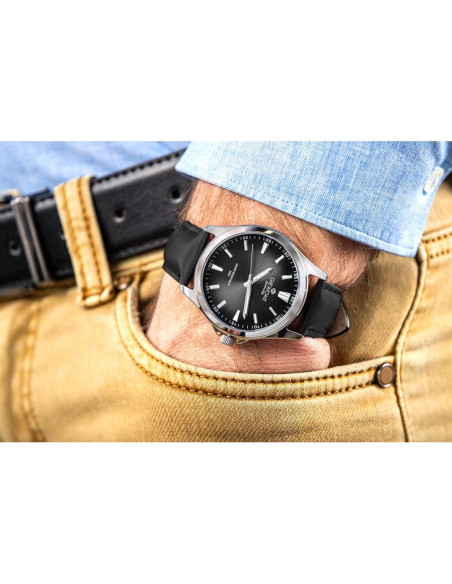Zegarek męski giewont elegance sapphire czarny gw5160-a2