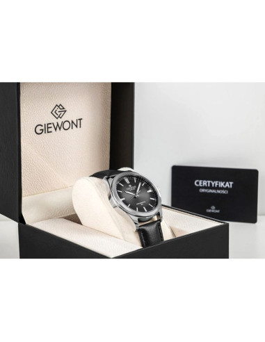 Zegarek męski giewont elegance sapphire czarny gw5160-a2