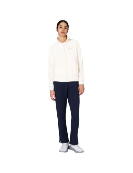 Dres damski champion full zip suit kremowo-granatowy 117988 ys084