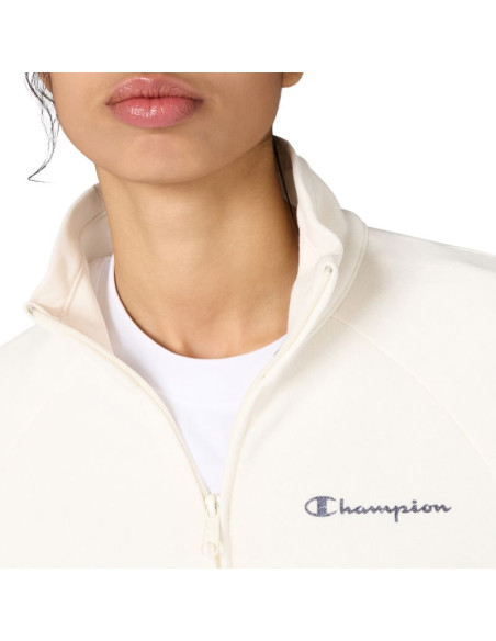 Dres damski champion full zip suit kremowo-granatowy 117988 ys084