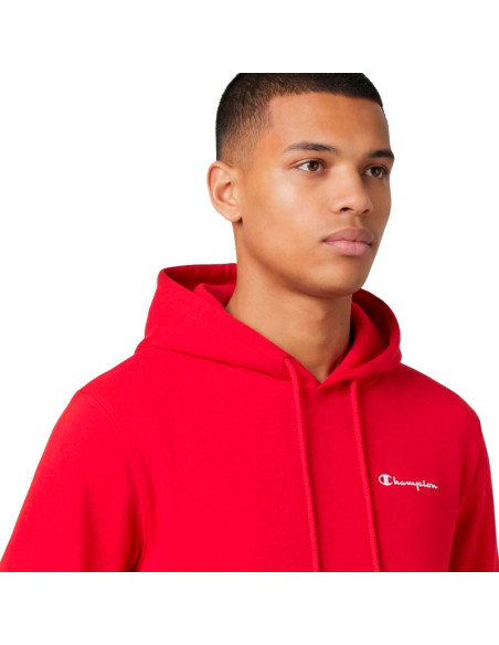 Bluza męska champion hooded sweatshirt czerwona 221791 rs067