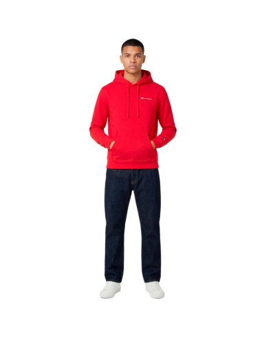 Bluza męska champion hooded sweatshirt czerwona 221791 rs067