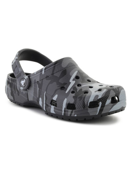 Crocs classic camouflage clog k black/slate grey 211879-0dd