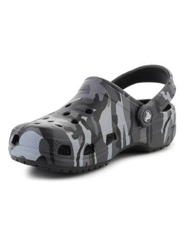 Crocs classic camouflage clog k black/slate grey 211879-0dd