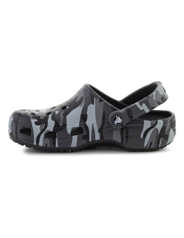 Crocs classic camouflage clog k black/slate grey 211879-0dd