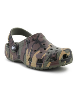 Crocs classic camouflage clog k army green/multi 211879-3tc