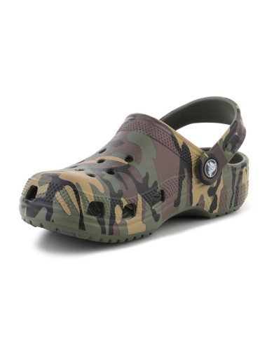 Crocs classic camouflage clog k army green/multi 211879-3tc