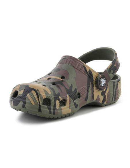 Crocs classic camouflage clog k army green/multi 211879-3tc