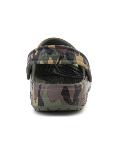 Crocs classic camouflage clog k army green/multi 211879-3tc