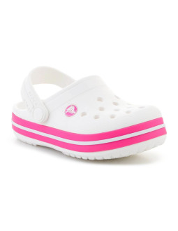 Crocs crocband kids clog t white/pink crush 207005-6wu