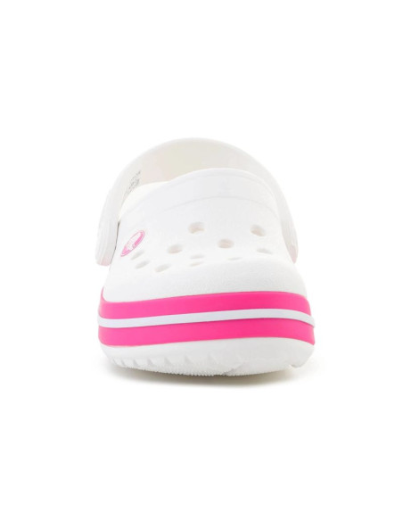 Crocs crocband kids clog t white/pink crush 207005-6wu