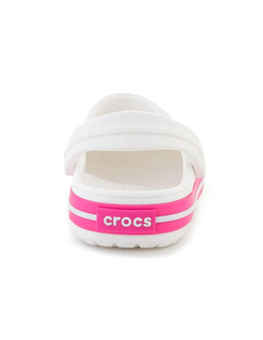 Crocs crocband kids clog t white/pink crush 207005-6wu