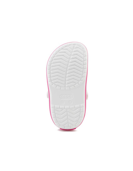 Crocs crocband kids clog t white/pink crush 207005-6wu