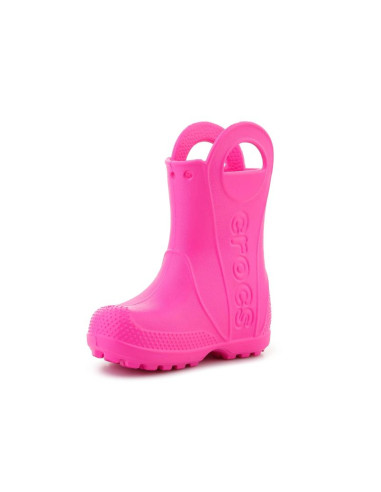 Crocs handle it rain boot kids t pink crush 211056-6tw