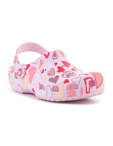 Crocs classic vday clog kids pink milk/hearts 209754-7ci