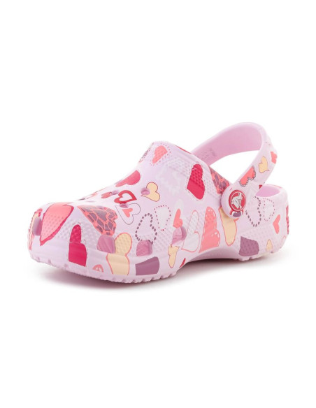 Crocs classic vday clog kids pink milk/hearts 209754-7ci