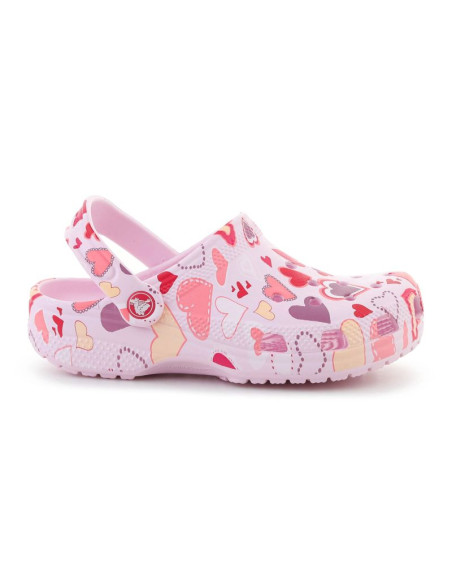 Crocs classic vday clog kids pink milk/hearts 209754-7ci
