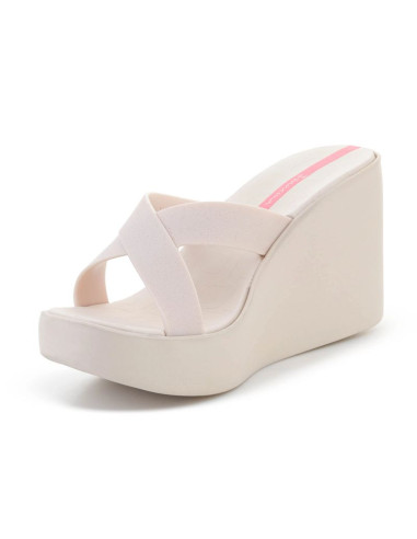 Ipanema high fashion ii slide fem beige/glitter/pink 83646-bo701