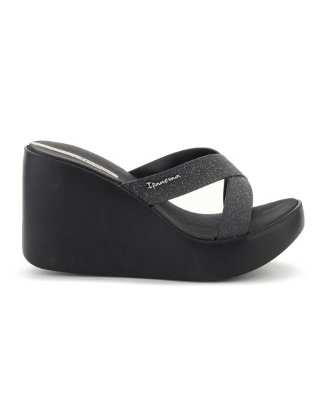 Ipanema high fashion ii slide fem black/glitter/beige 83646-bq589