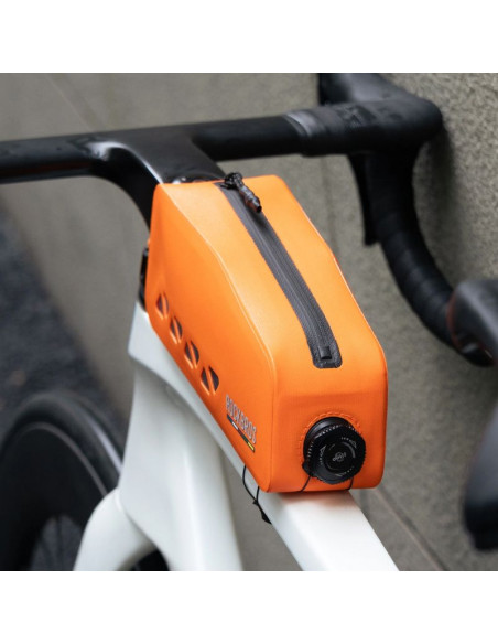 Torba rowerowa rockbros road to sky as-142 na ramę wodoodporna 1l - pomarańczowa