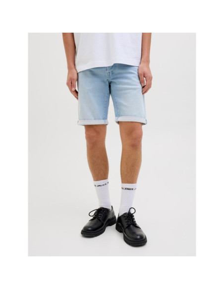 Jack&jones męskie krótkie spodnie jjirick jjicon i.k. shorts ge 118 sn 12269609 blue denim