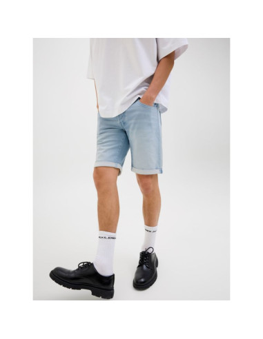 Jack&jones męskie krótkie spodnie jjirick jjicon i.k. shorts ge 118 sn 12269609 blue denim