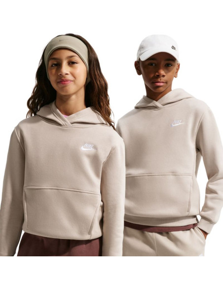 Bluza dla dzieci nike sportswear club fleece beżowa fd3000 236