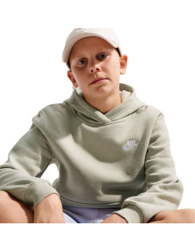 Bluza dla dzieci nike sportswear club fleece jasnozielona fd3000 304