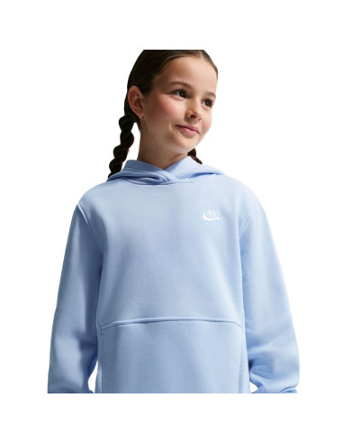 Bluza dla dzieci nike sportswear club fleece błękitna fd3000 408